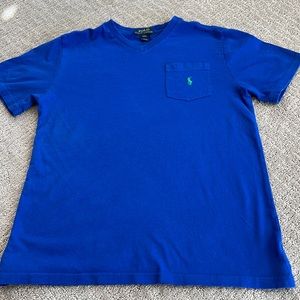 Boys large polo Ralph Lauren blue T-shirt 14–16